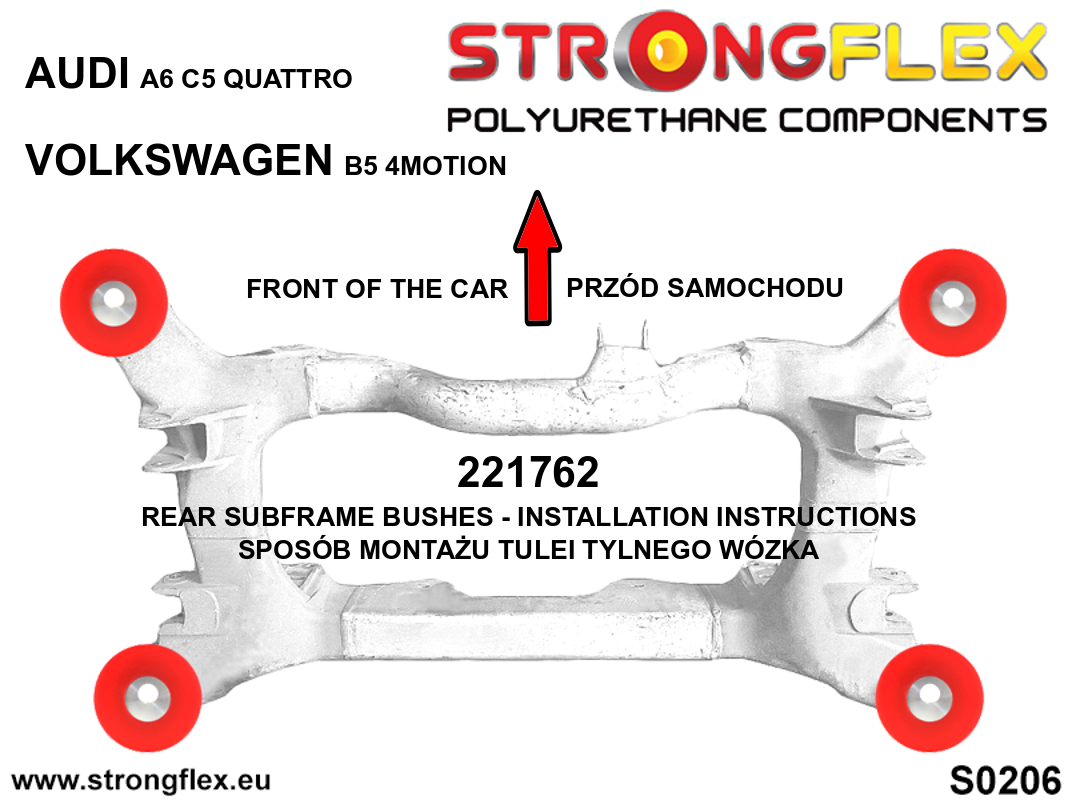 221762B: Bus van het achterste subframe