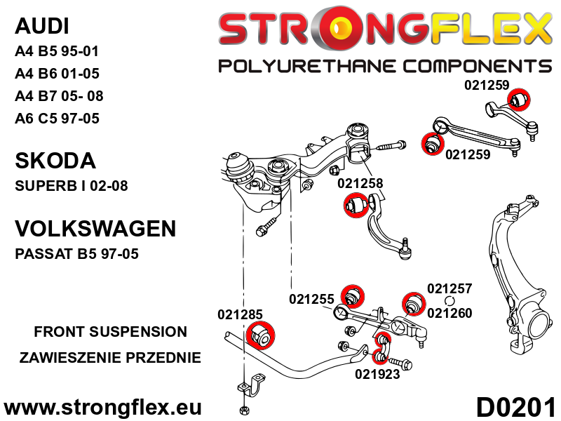 026080A: Voorwielophangingsset SPORT