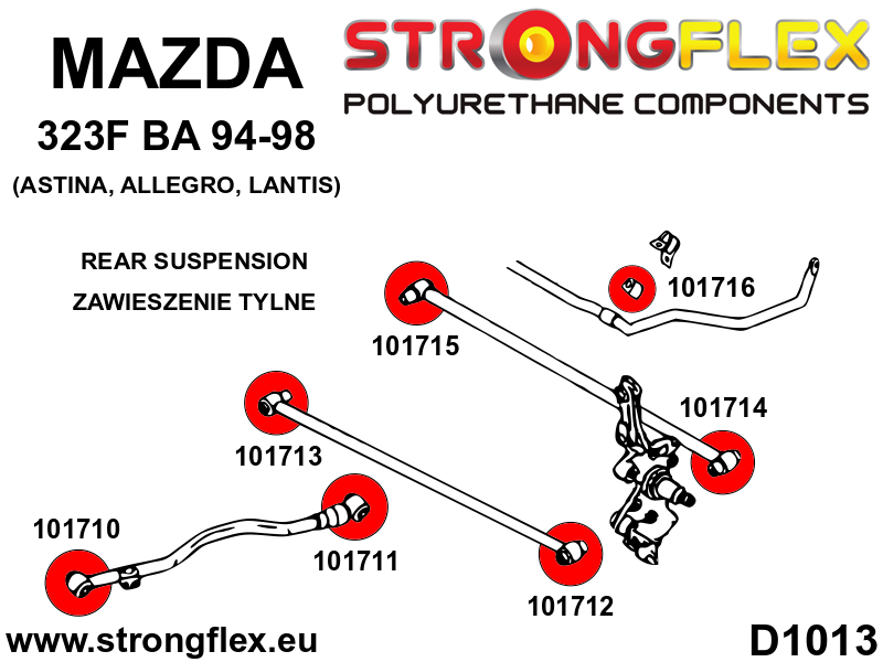 101710A: Rear trailing arm - front bush SPORT