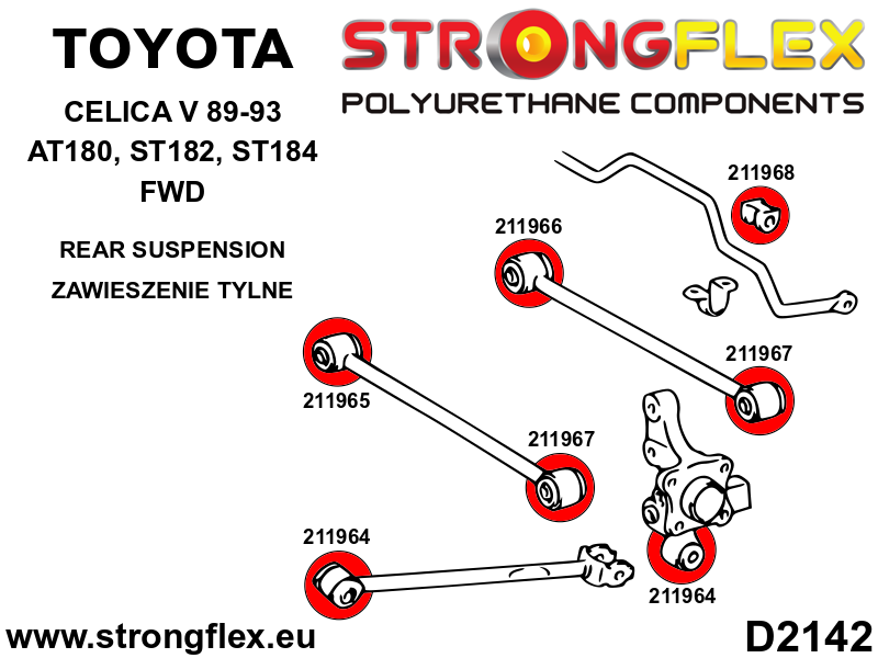 216263B: Full suspension bush kit