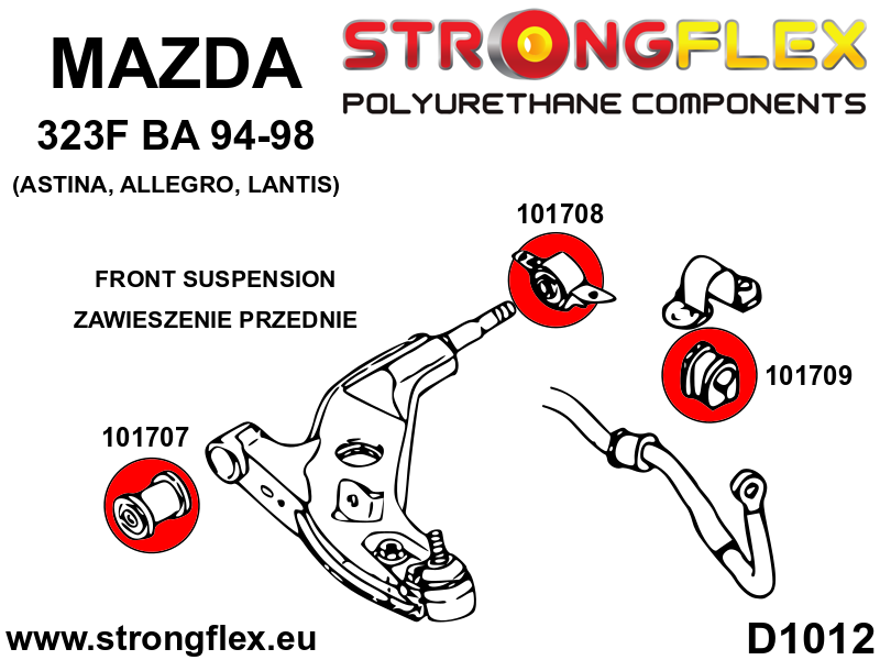 101709A: Voorste bus stabilisatorstang SPORT