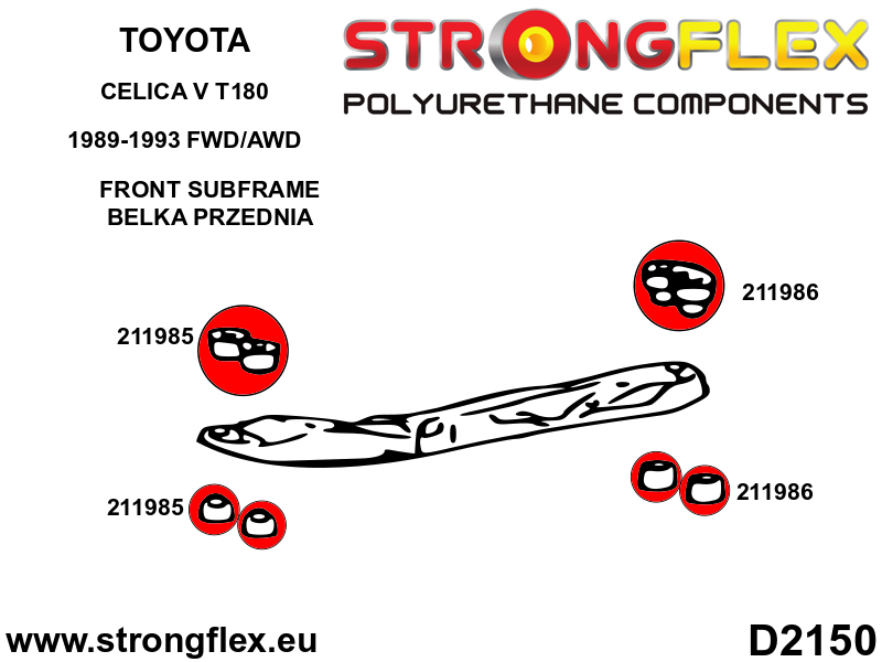 211985A: Front subframe - front bush SPORT