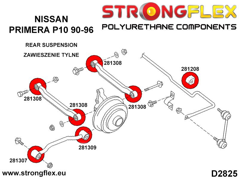 281208A: Rear anti roll bar bush SPORT