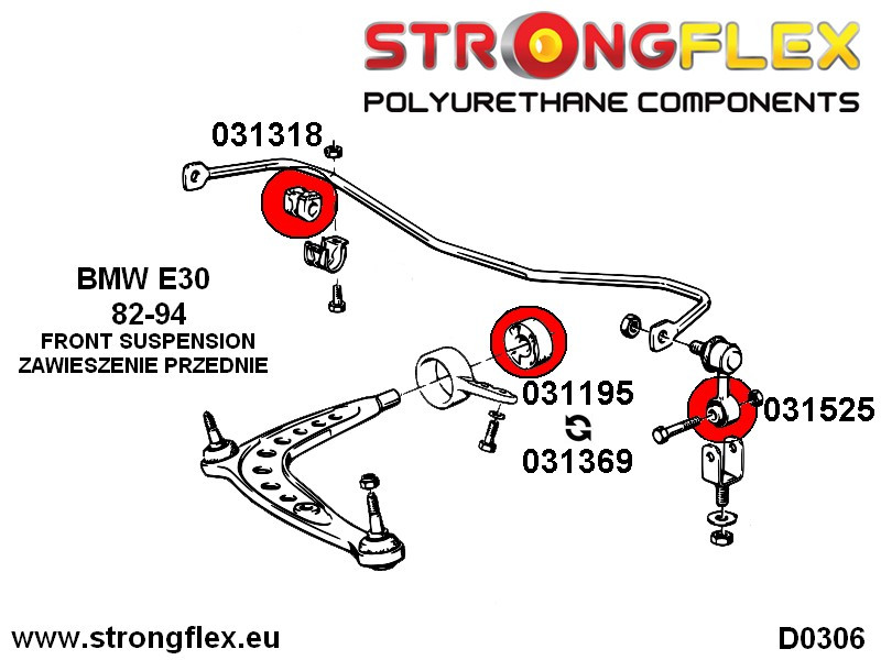 031525B: Front anti roll bar link bush