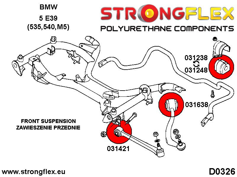 036234B: Full suspension bush kit E39 Touring