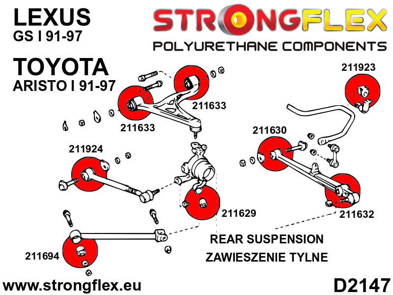 216266B: Full suspension bush kit