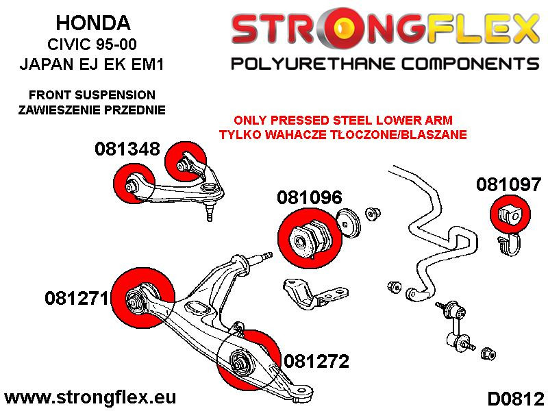 081097A: Front anti roll bar bush SPORT