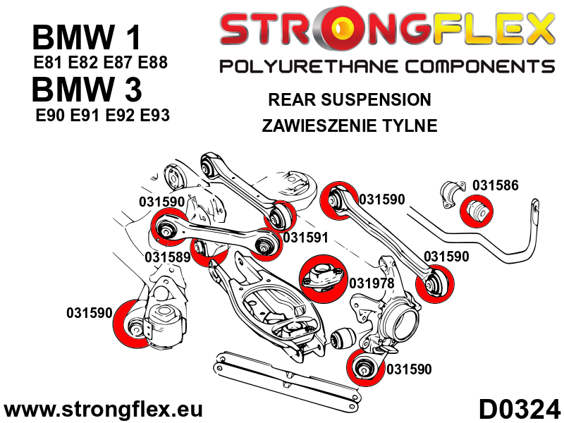 031978A: Rear shock absorber - lower mount SPORT