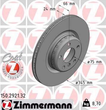 Zimmermann brake disc Formula F Sports brakes rear axle 114d-M240i 316d-325d