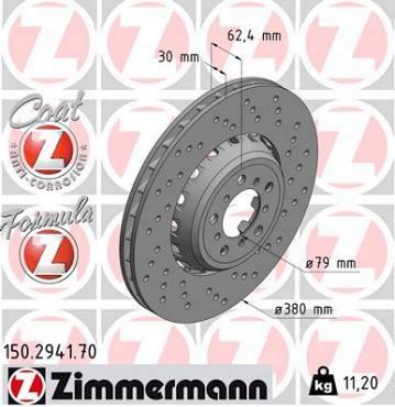 Zimmermann remschijf Formula Z vooras rechts 3 M3 Competition 3 M3 2 Coupe M2