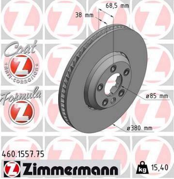 Zimmermann remschijf Formula Z vooras links CAYENNE (9PA)