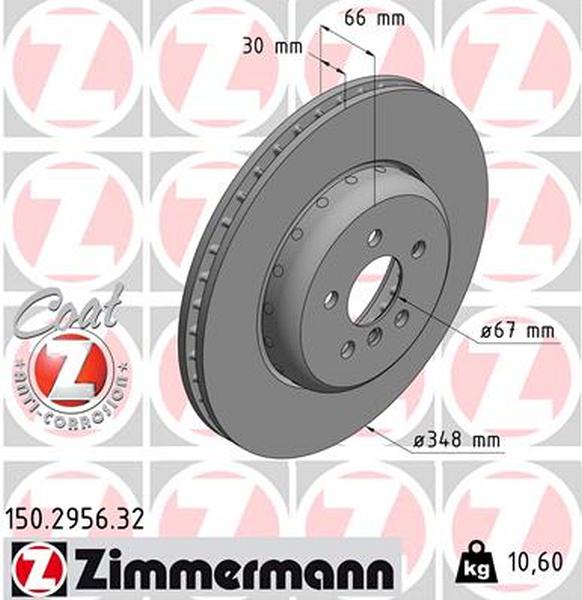 Zimmermann brake disc Formula F front axle 3 330 i 3 330 d