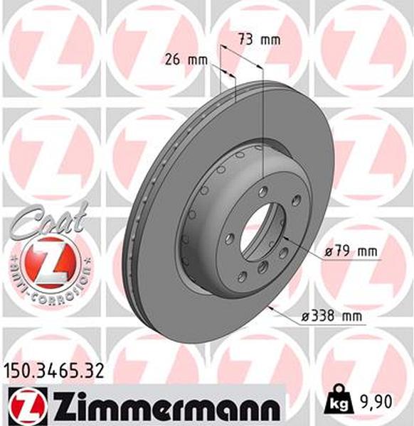 Front brake discs Formula F Zimmermann 135i/ M performance Sports brakes
