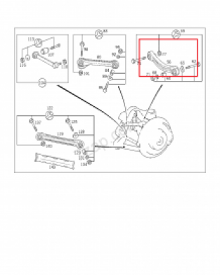 Achter camber stangen verstelbaar W204 W205 W212 R171