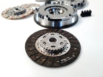Single-mass flywheel with dual cushioned organic clutch N54 -> 2008 / 8-bolt