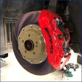 Endless e-slit remschijf voor AMG 390x36mm