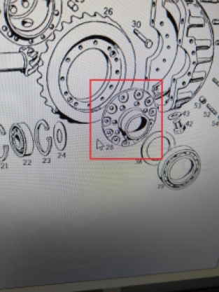 Reinforce open differential plate Ferrari 250 GTE