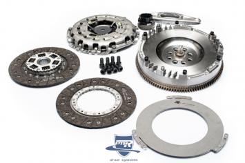Single-mass flywheel with dual cushioned organic clutch N54 -> 2008 / 8-bolt