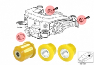 Strongflex diff ophang bussen E36 3 stuks