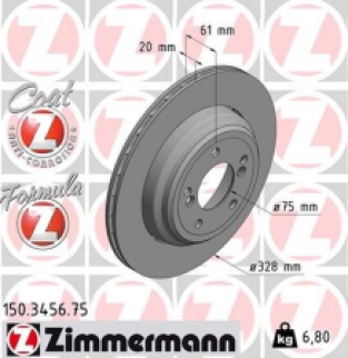 Zimmermann brake disc Formula Z rear axle right E39 M5