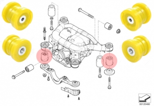 036119B: Rear beam mounting bushes kit