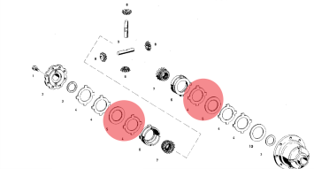 LSD rebuild kit Alfa Romeo 75, 2000cc GTV, Spyder, 105/115