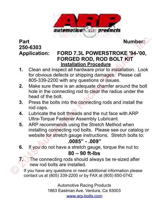 Ford drijfstangboutenset