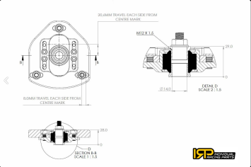 Adjustable camber caster plates (for coilovers) BMW E30, E34