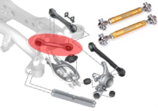 Rear guide arm IRP 1M M3 and non-M uniball