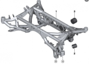 M2/3/4 Diff ophangrubber (nieuw type)