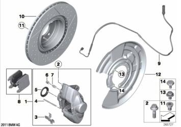 BMW remblokken set achter sportremmen (M135i, M2, M3 etc)