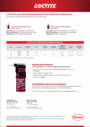 Loctite 2701 groen schroefdraadborgmiddel Hoge sterkte