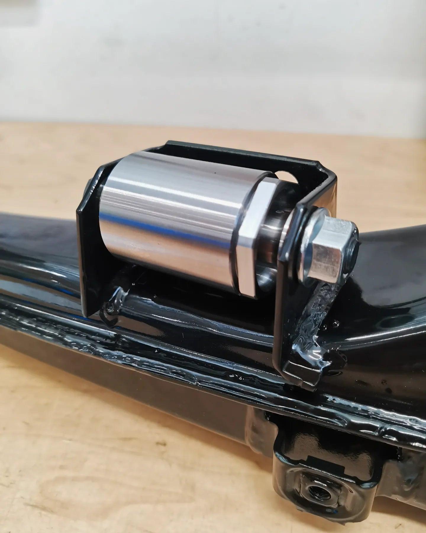 BMW E30 Gr.A DTM rear axle components - Double adjuster kit with spherical inner joints - vertical mount (not suitable for OE trailing arm)