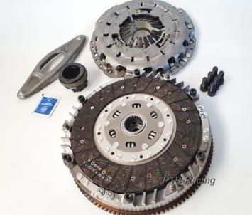 Single-mass flywheel with dual cushioned organic clutch N54 -> 2008 / 8-bolt