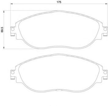 VAG ProTrack front Performance brake pads 2001PT (S3, RS3, GTI, R)