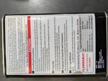 Sper differentieel olie 80W250