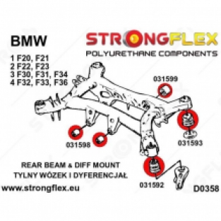 Differential suspension bushes 3 pcs