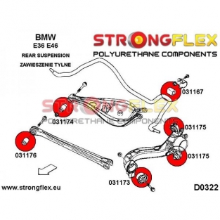 031173A: Rear trailing arm front bush SPORT