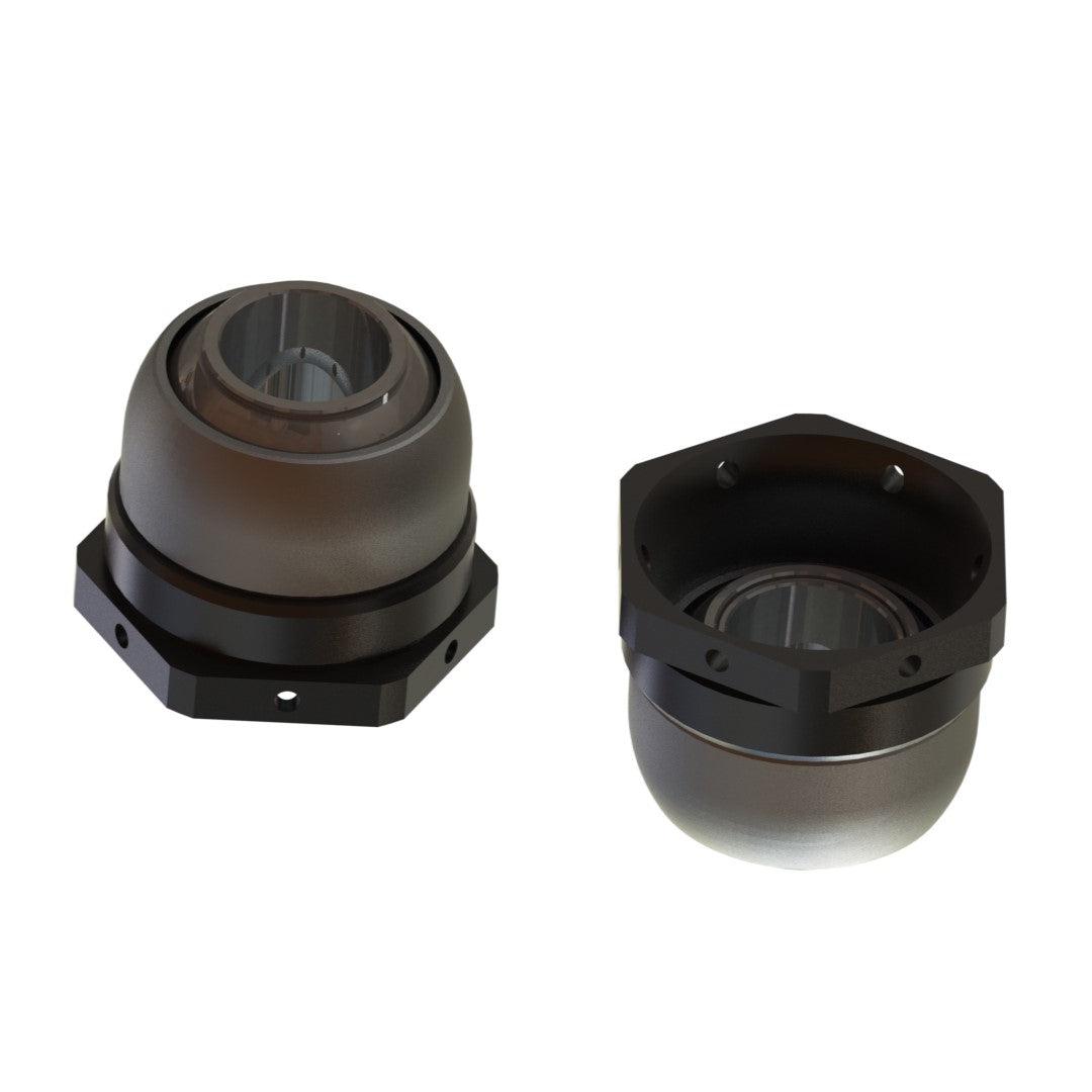 BMW E30 / E36 / E46 - RACE modular spindle (hardware) - Wheel bearing set E60 (with E36/E46 ABS ring)