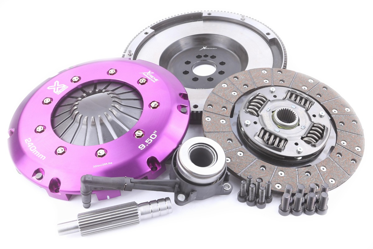 Clutch Kit - Xtreme Performance Heavy Duty Organic Incl Flywheel & CSC 600Nm Conversion kit Dual-mass to solid flywheel TT (8J3) 2.5 RS quattro