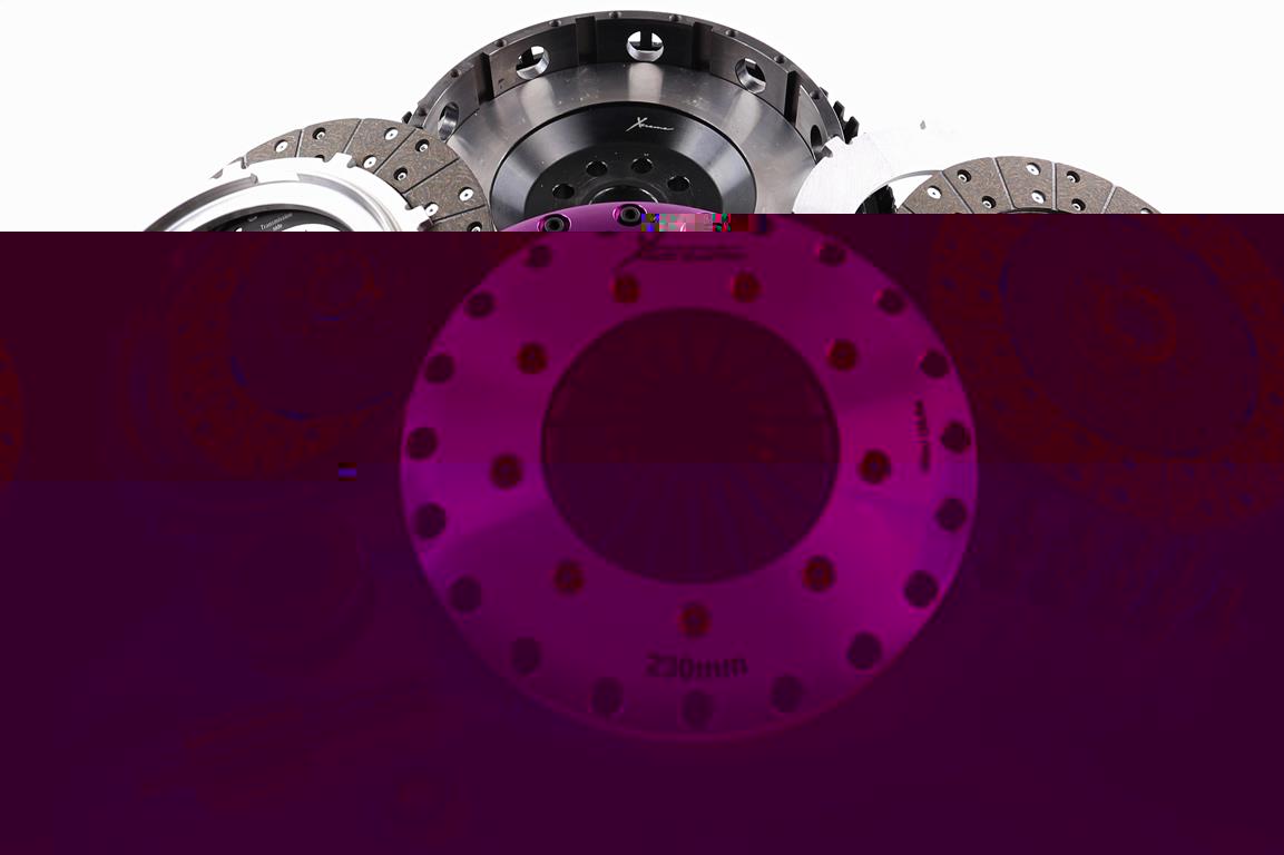 Xtreme Performance - 230mm Organic Twin Plate Clutch Kit Incl Flywheel 1200Nm M5 E39, Z8 S62