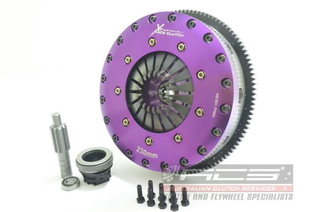 Xtreme Performance - 230mm Rigid Ceramic Twin Plate Clutch Kit Incl Flywheel 1800Nm M40, M42, M44, M50, M52, M54, S50, S52