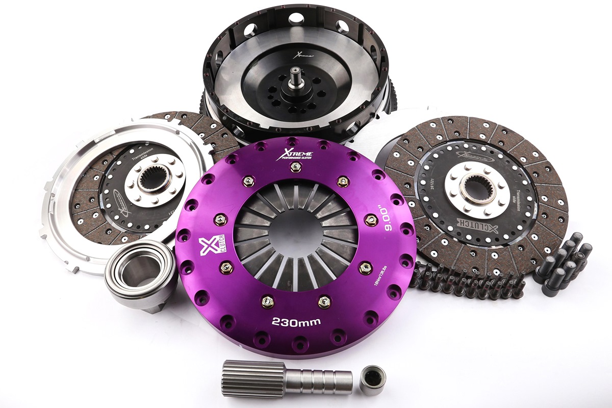 Xtreme Performance - 230mm Organic Twin Plate Clutch Kit Incl Flywheel 1200Nm 1-Series 135 i E82