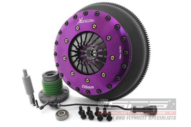 Xtreme Performance - 230mm Rigid Ceramic Twin Plate Clutch Kit Incl Flywheel & CSC 1800Nm CORVETTE (C7) 6.2