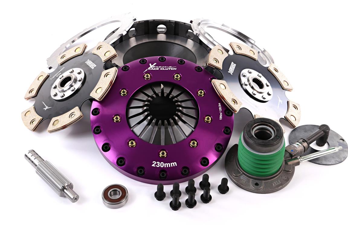 Xtreme Performance - 230mm Rigid Ceramic Twin Plate Clutch Kit Incl Flywheel & CSC 1800Nm CAMARO 6.2