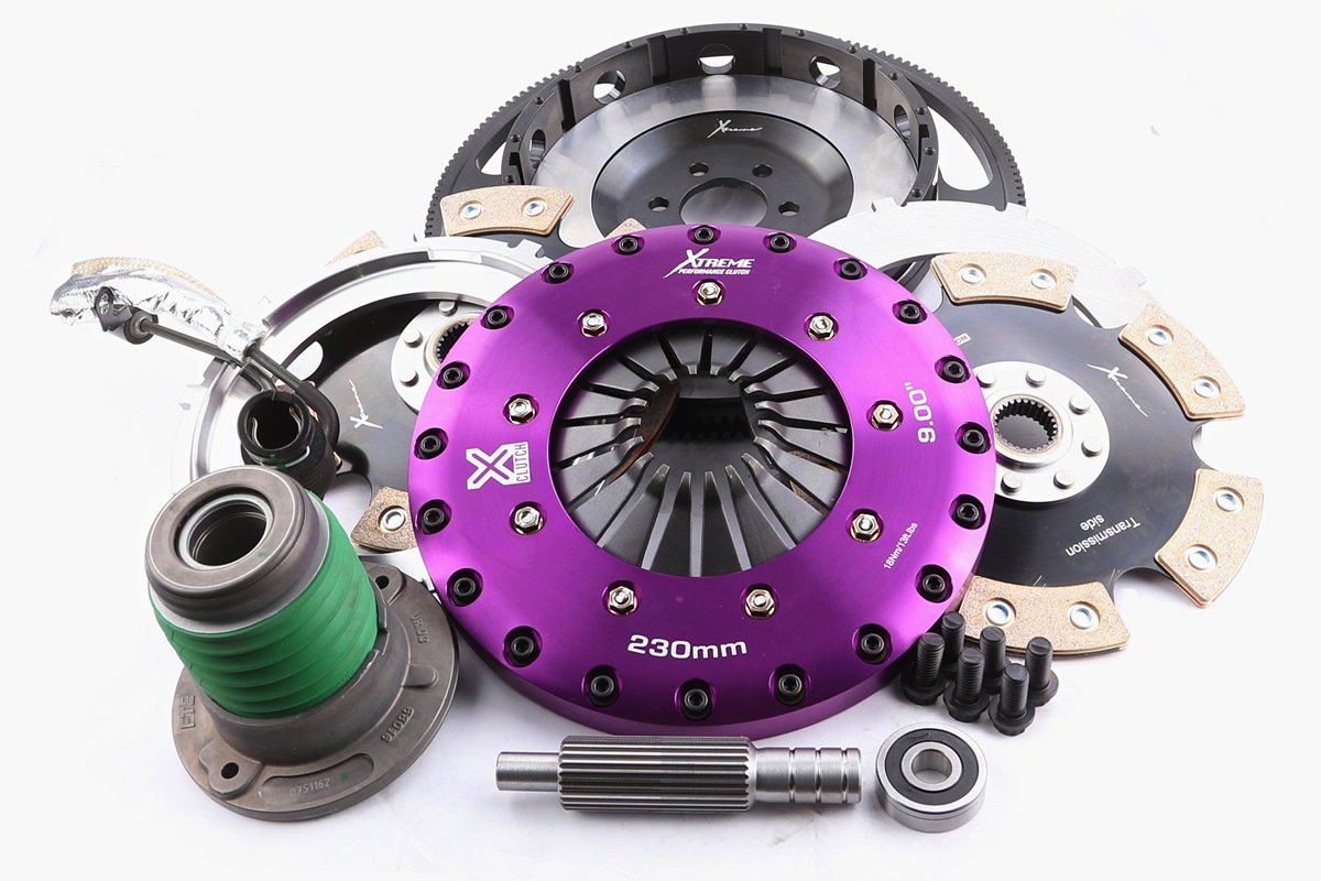 Xtreme Performance - 230mm Rigid Ceramic Twin Plate Clutch Kit Incl Flywheel & CSC 1800Nm CORVETTE (C6) 6.0