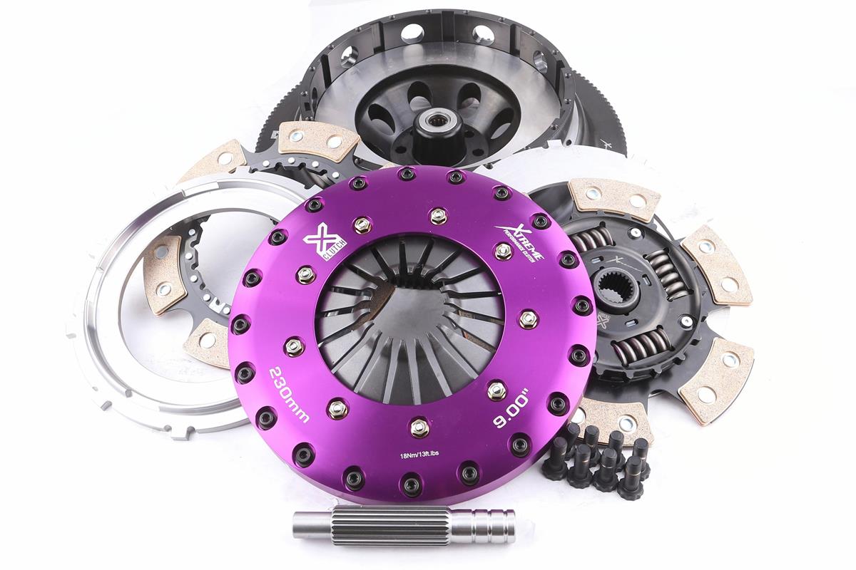 Xtreme Performance - 230mm Sprung Ceramic Twin Plate Clutch Kit Incl Flywheel 1000Nm MUSTANG 6th gen 5.0 Bullitt