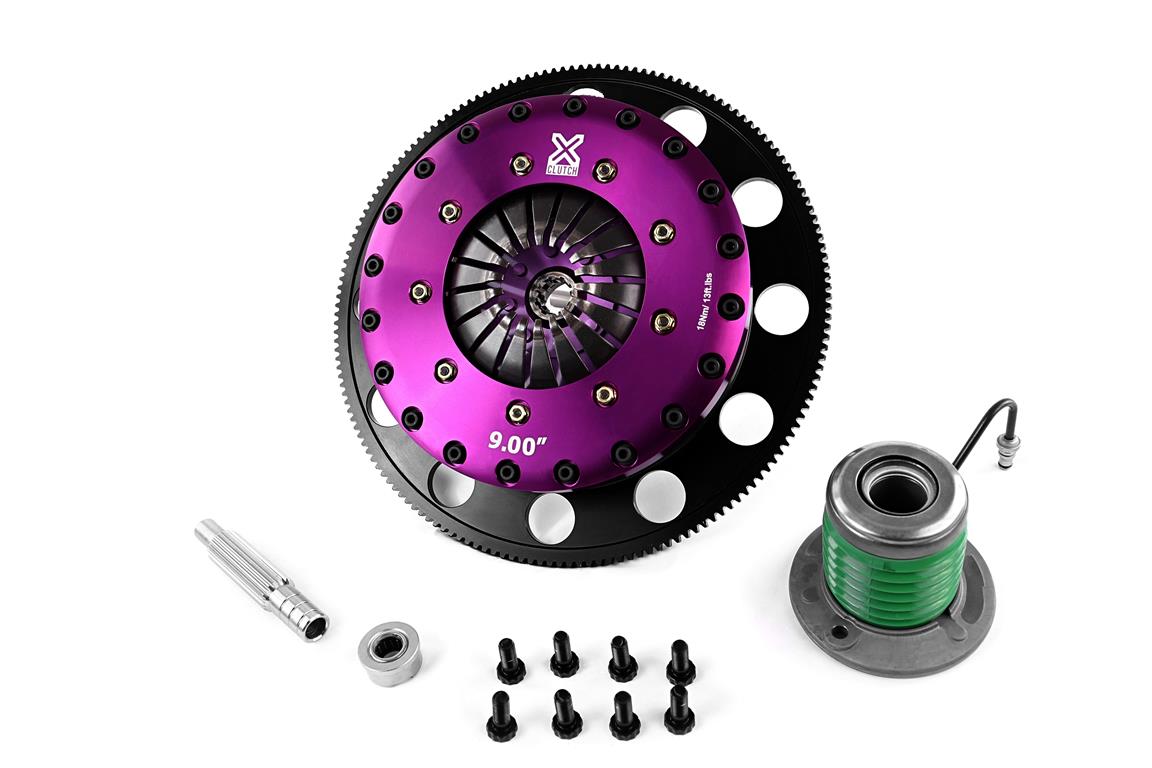 Xtreme Performance - 230mm Rigid Ceramic Twin Plate Clutch Kit Incl Flywheel & CSC 1800Nm MUSTANG 5th gen 4.6 V8