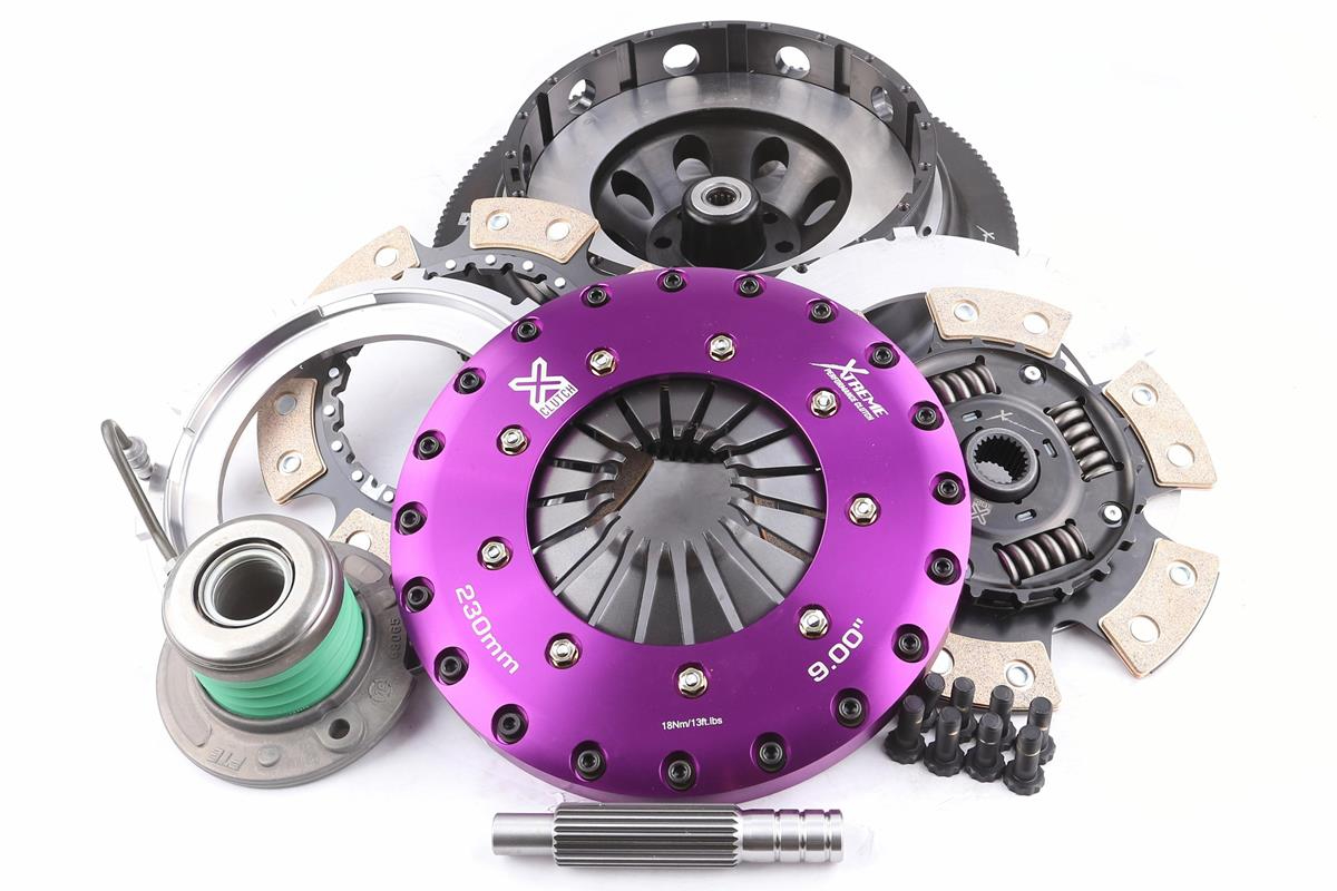 Xtreme Performance - 230mm Sprung Ceramic Twin Plate Clutch Kit Incl Flywheel & CSC 1000Nm MUSTANG 6th gen 5.0 Bullitt