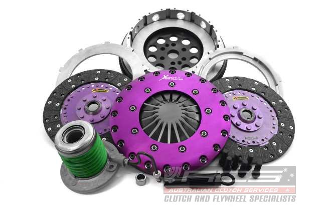 Xtreme Performance - 230mm Organic Twin Plate Clutch Kit Incl Flywheel & CSC 1200Nm MUSTANG 6th gen 2.3 EcoBoost